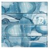 Andova Tiles ANDOVA TILES Myst 3" x 12" Glass Marble Look Subway Wall Tile,  ANDMYS248